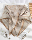 روسری پاییزه دورو طرح زنجیری