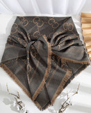 روسری پاییزه دورو طرح زنجیری