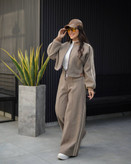 ست فوترخیلی گرم زنانه آستردار مدل چرمی – فریسایز