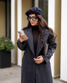 پالتو فوتر زنانه پاییزی آستردار – فریسایز