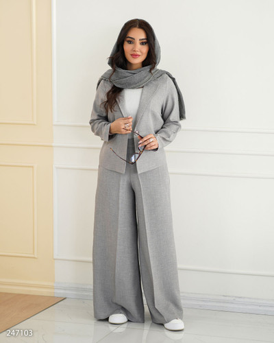 کراپ کت و شلوار زنانه بهاری شانتون | سبک و شیک