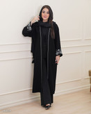 مانتو زنانه شانتون اندونزی با سرآستین گلدوزی | مدل مغزی دوزی