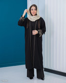 مانتو زنانه شانتون اندونزی با سرآستین گلدوزی | مدل مغزی دوزی