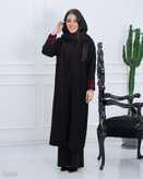 مانتو زنانه شانتون اندونزی با سرآستین گلدوزی | مدل مغزی دوزی