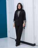 ست سهتکه مجلسی شانتون مدل یقه انگلیسی | کالکشن جدید