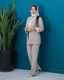 ست سهتکه مجلسی شانتون مدل یقه انگلیسی | کالکشن جدید