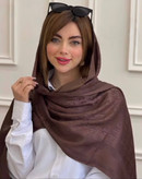 خرید شال بامبو ژاکارد شاین اعلا زنانه ۷۵×۲۰۰ | موجود در رنگ سرمهای و موکا