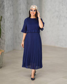 پیراهن حریر پلیسه قد ۱۲۵ زنانه